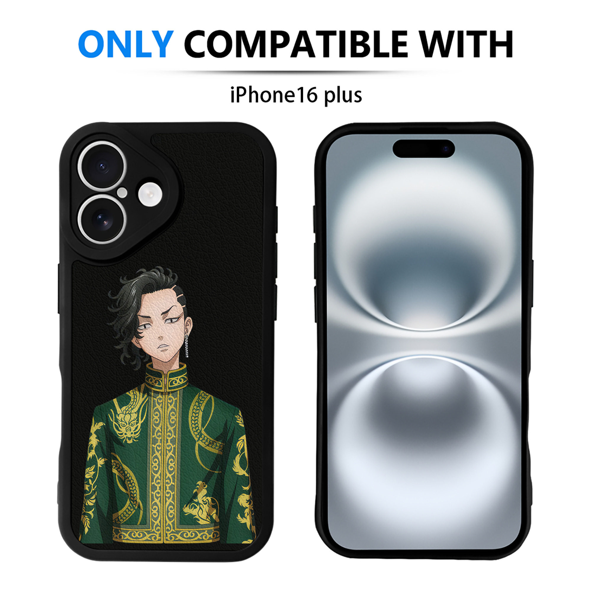 （画像用） 東京リベンジャーズ Tokyo Revengers 【iPhone 16シリーズ対応】シリコンスマホケース（レザー調） 材質：シリコン